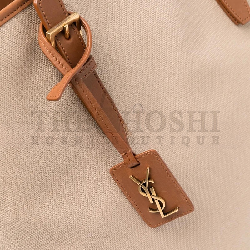 Y51 LAURENT SHOPPING TOTE BAG IN DESERT DUST&amp;BRICK 781302FAC7T (36*38*15cm) Master Quality